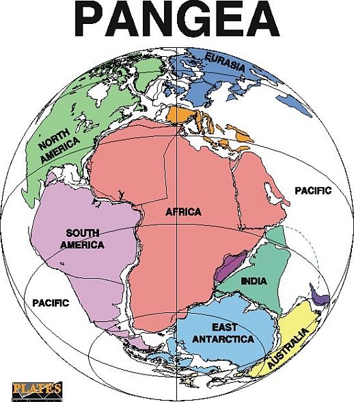 pangea supercontinent map