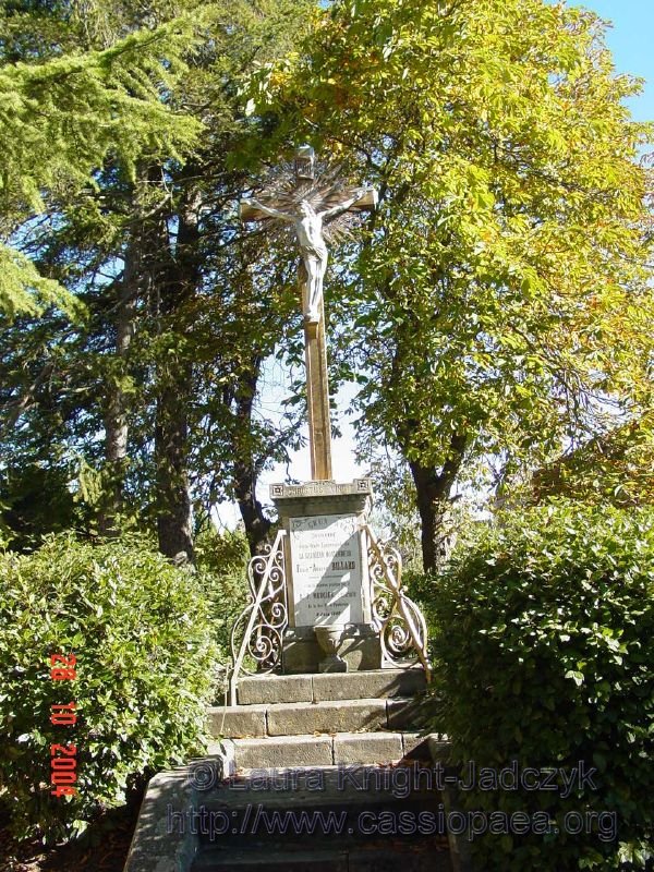 In Sauniere's garden is a statue erected to commemorate the visit of the Bishop of Carcassone, Mgr. Billard.  Mgr. Billard was born on October 23rd, 1829. He was named Bishop of Carcassonne on February 17th, 1881, replacing Mgr. Leuilleux on July 25th. Mgr. Billard had an affinity  for very rich families, especially the older members of those families.  He was brought to court by members of a family from Coursan for having coerced their matriarch into signing over all her belongings over to the Bishop. She was declared of Unsound mind. Yet Mgr. Billard arranged to have the will signed over to himself as Monsieur Billard, not Monseigneur (Mgr.) Billard. His Notary was from Rouen; where the actual execution of the will took place. (Jarnac, Archives, p. 464 to 468).  Apparently, Billard conducted himself in this fashion with several families and their patrons. It is certainly not inconceivable that Billard may have shown Sauniere how to do this for himself, as well as others. One priest in particular accused the Bishop of Simony and having stolen over 1 Million Francs from the Diocese pension fund. After an investigation by the Vatican, it found that Billard had seriously mis-administered his diocese and was forced to give 200 000 francs to the monastery of Prouille. (Jarnac, Archives, p. 464) He passed away on December 3rd, 1901.