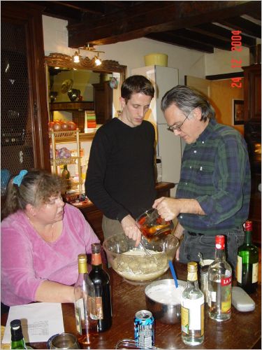 More help making eggnog... hmmm... do you suppose they are wanting to sample it before it is 
