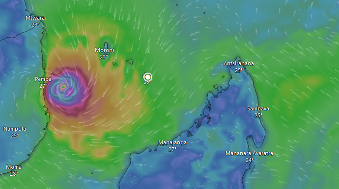 Chido cyclone Mayotte
