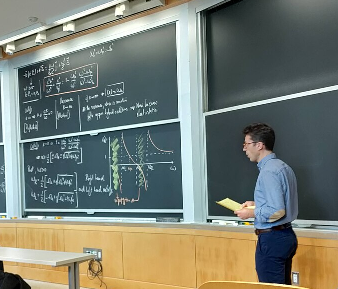 Loureiro teaching at MIT in 2023