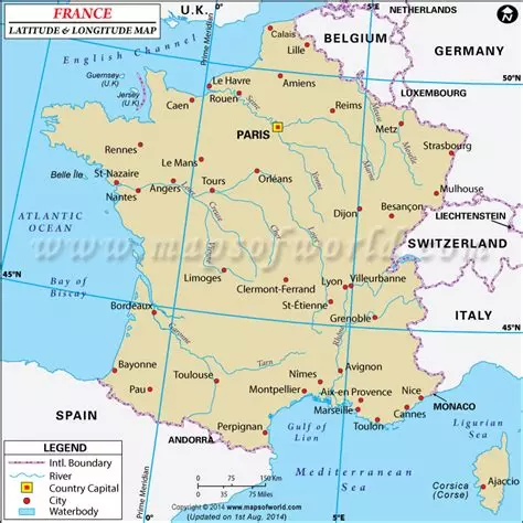 France, 50e parallèle nord