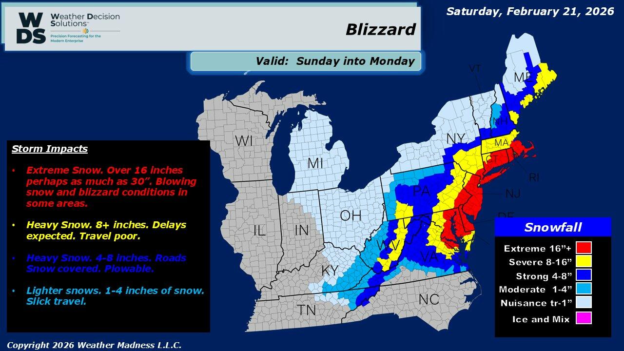 USA 2026-02-22 Blizzard forecast