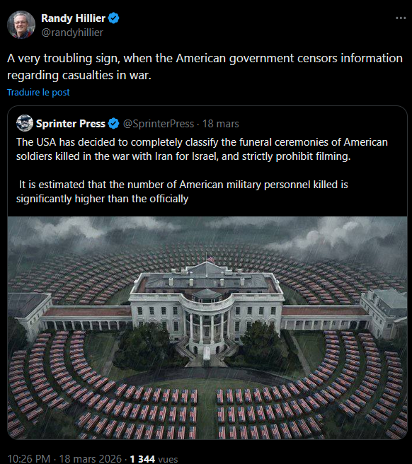 The USA has decided to completely classify the funeral ceremonies of American soldiers killed in the war with Iran for Israel, and strictly prohibit filming.