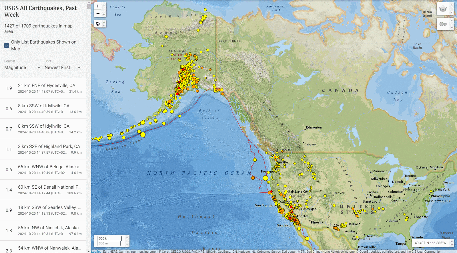 Earthquakes 7 days to October 20th 2024.gif