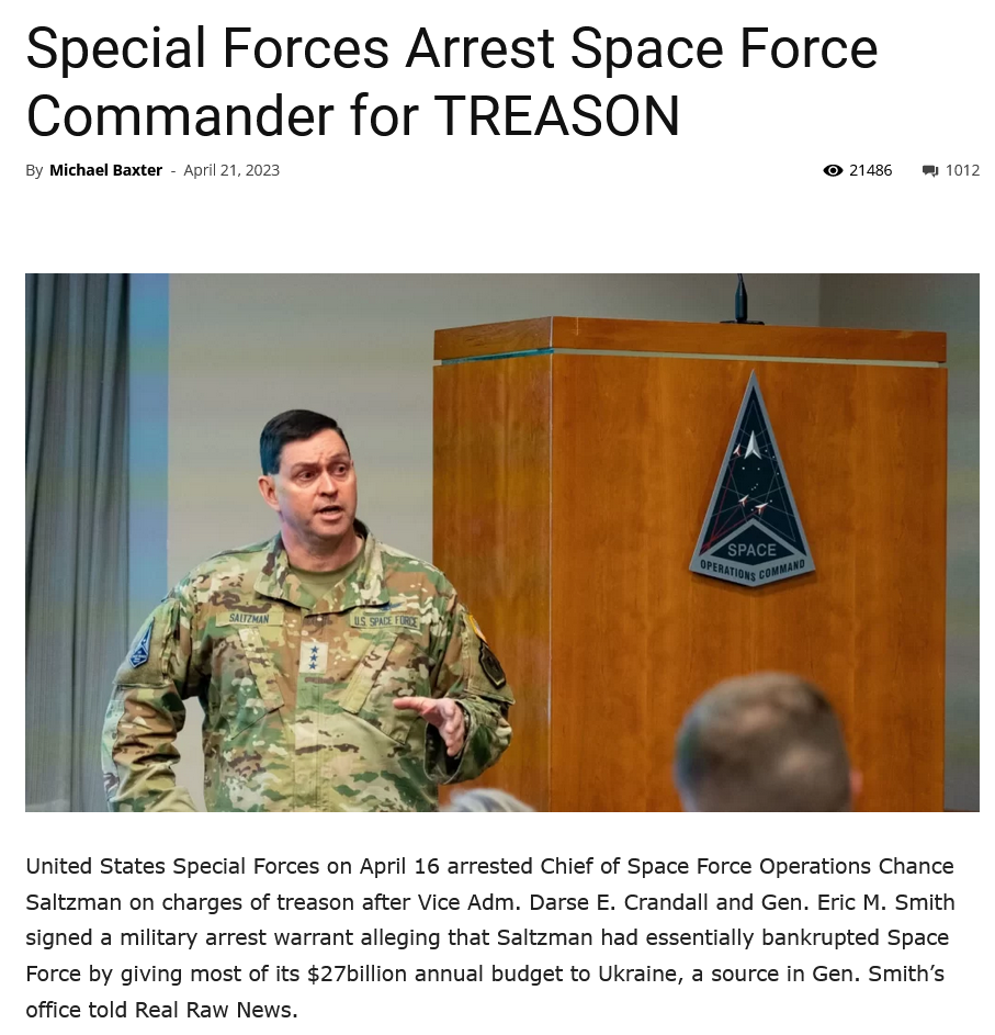 Screenshot 2023-04-24 at 16-14-47 Special Forces Arrest Space Force Commander for TREASON Real...png