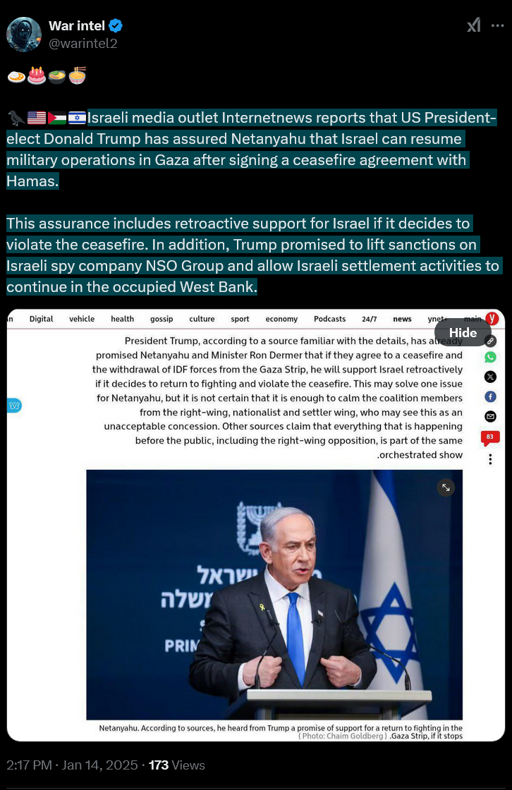 Screenshot 2025-01-14 at 15-55-50 (2) War intel on X 🍛🎂🍲🍜 🐦‍⬛️🇺🇸🇵🇸🇮🇱Israeli media outlet Inter...png