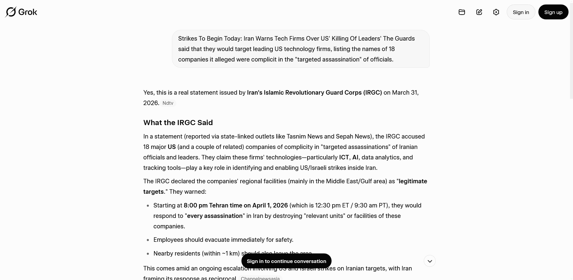 Screenshot 2026-04-01 at 03-02-57 Iran Threatens Major US Tech Firms Shared Grok Conversation.png