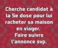 Cherche candidat à la 5e dose