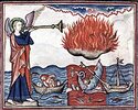 220px-Cloisters_Apocalypse_-_2nd_Trumpet_-_fire_on_the_sea.jpg