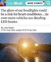 The Glare of car headlights could be a risk for heart.jpg