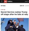 CNN - Secret Service rushes Trump off stage after he falls at rally