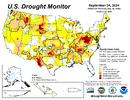 US drought map for September 26 2024