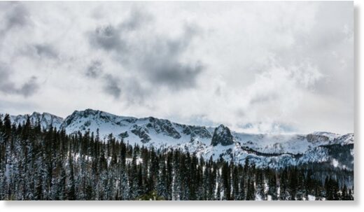 The resort's distinctive vistas tell the frosty tale.