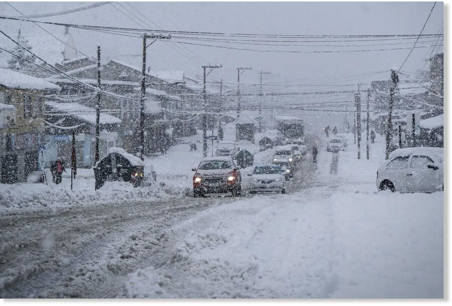 The snow storm caused roads and schools in the area to close.