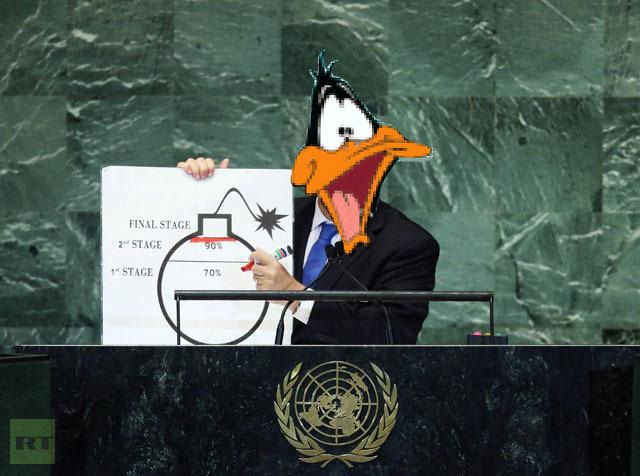 Netanyahu_daffy_duck.jpg