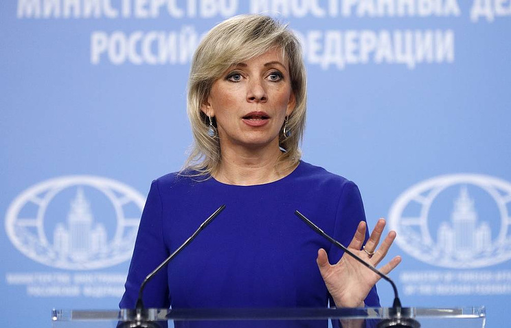 Russian Foreign Ministry spokeswoman Maria Zakharova