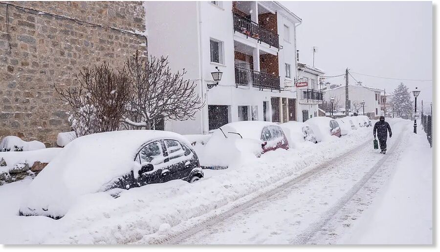 Red alert for polar cold in Spain.