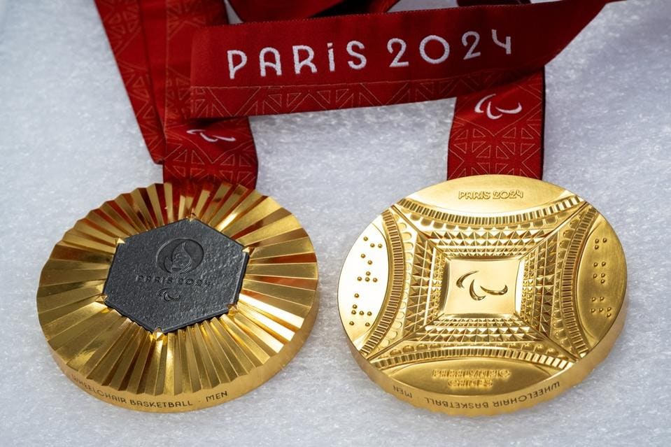 The Men's Paralympic gold medals for wheelchair basketball for the 2024 Paris Olympics