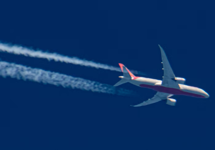 An Air India Boeing 787 in flight