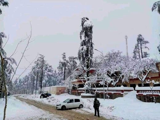 Early snowfall in Morocco