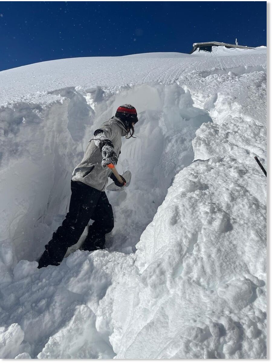 Switzerland's Glacier 3000 was already posting the world's deepest snow at 3.8m (13 feet) before the storm.