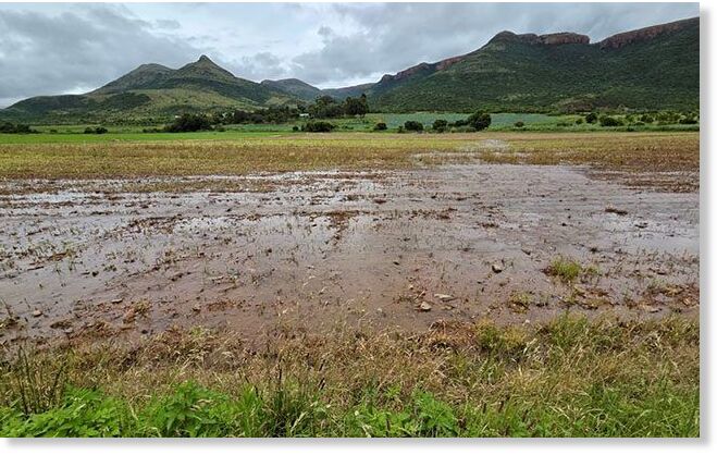Flood damage in Ohrigstad, Mpumalanga, following days of heavy rainfall that caused widespread flooding across the province.
