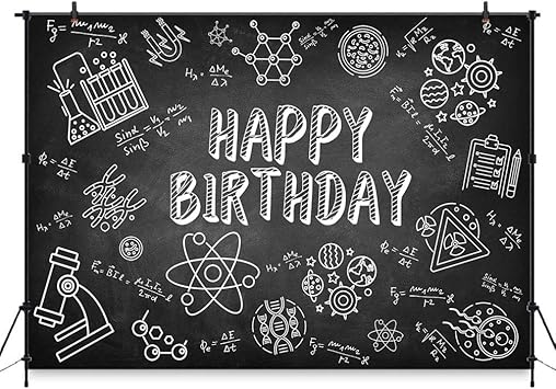 Amazon.com : COMOPHOTO Science Party Backdrop 7x5ft Scientist Kid Children  Birthday Party Banner Background Chemistry Theme Parties Decoration Photo  Booth : Camera & Photo