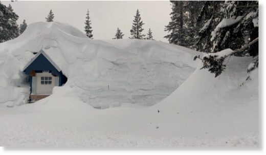 Residents of Soda Springs, California, are dealing with an estimated 36 feet of snowfall this winter, with more predicted on the way.