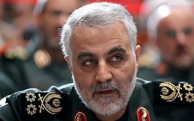 Iranian Revolutionary Guards' Quds Force commander Maj. Gen. Qassem Soleimani. (YouTube screenshot)