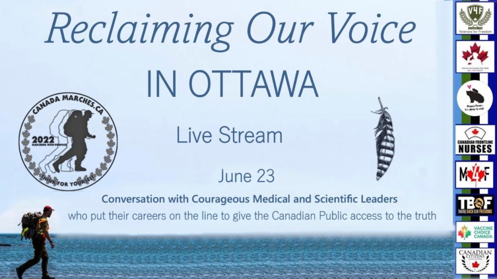 Reclaiming Our Voice In Ottawa - Live stream June 23rd