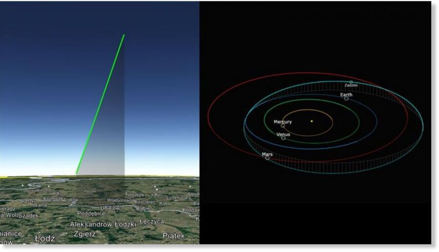 Experts were able to quickly determine an impact zone.