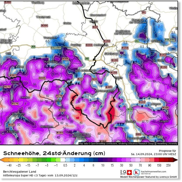 The forecast for the next 24 hours is for up to 1 meter (3 feet) of snowfall.