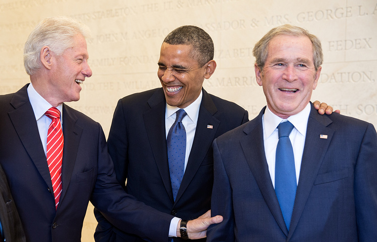 Barack Obama, Bill Clinton and George W. Bush