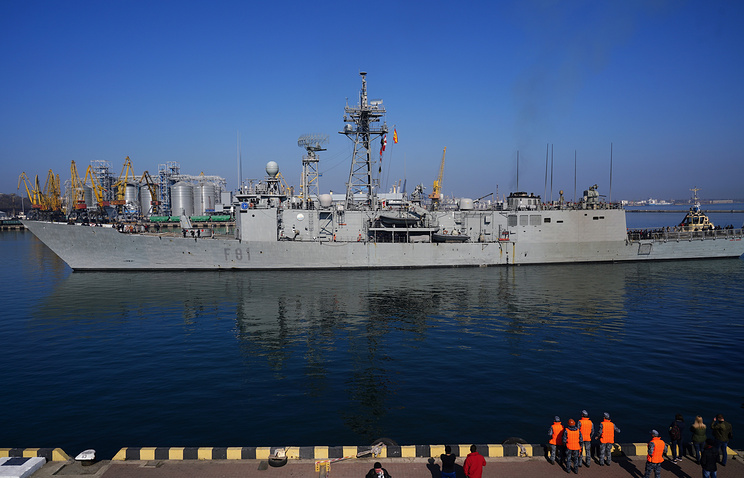 Spanish frigate from the Standing NATO Maritime Group