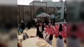 Pakistani girls’ school stages mock BEHEADING as cleric vows vengeance on France for ‘insulting the Prophet’ (VIDEO)