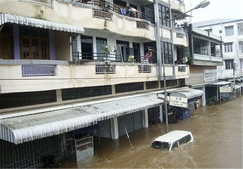 Monsoon Flooding Forces Thousands from Their Homes in Myanmar