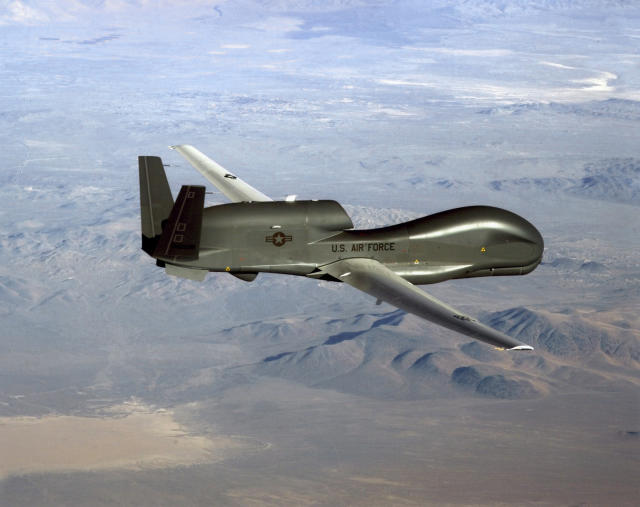 File photo of a RQ-4 Global Hawk unmanned surveillance and reconnaissance aircraft. | U.S. Air Force