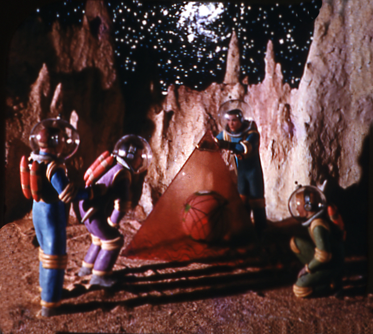 Space Cadet Tom Corbett discovering a Tetrahedron on the Moon Space Cadet Tom Corbett discovering a Tetrahedron on the Moon