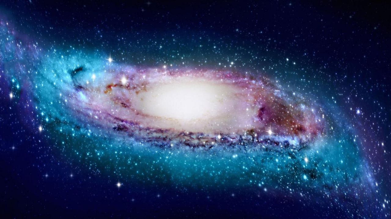 Image: Artist's impression of the warped and twisted Milky Way disk. Image: Artist's impression of the warped and twisted Milky Way disk.