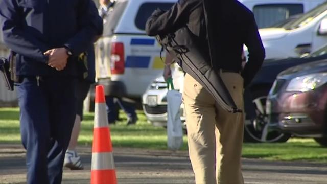 New Zealand police on Saturday (July 13) labelled the country's first firearm buy-back event a success after 169 individuals handed in 224 prohibited firearms in the city of Christchurch. Rough cut (no reporter narration)