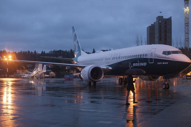 FILE PHOTO: A Boeing 737 MAX sits outside the hangar during a media tour of the Boeing 737 MAX at the Boeing plant in Renton, Washington December 8, 2015. REUTERS/Matt Mills McKnight