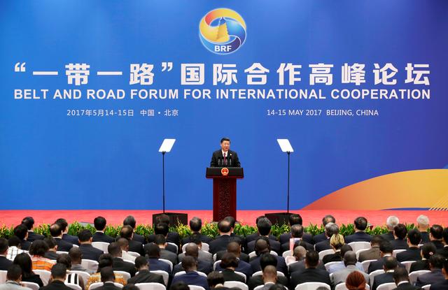 FILE PHOTO: Chinese President Xi Jinping attends a news conference at the end of the Belt and Road Forum in Beijing, China May 15, 2017.  REUTERS/Jason Lee/File Photo