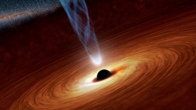 FILE PHOTO: A supermassive black hole with millions to billions times the mass of our sun is seen in an undated NASA artist's concept illustration. REUTERS/NASA/JPL-Caltech/Handout/File Photo