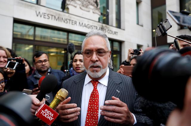 FILE PHOTO - Vijay Mallya leaves after his extradition hearing at Westminster Magistrates Court, in London, Britain, December 10, 2018. REUTERS/Peter Nicholls