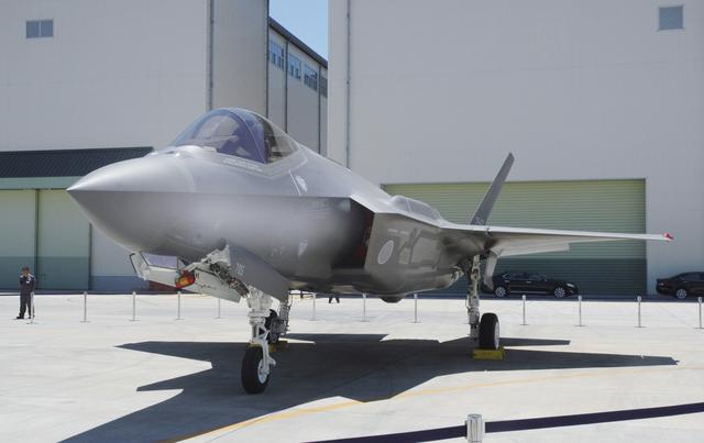 A Japan Air Self-Defense Force's F-35A stealth fighter jet, which Kyodo says is the same plane that crashed during an exercise on April 9, 2019, is seen at the Mitsubishi Heavy Industries Komaki Minami factory in Toyoyama, Aichi Prefecture, Japan, in this photo taken by Kyodo June 2017. Mandatory credit Kyodo/via REUTERS 