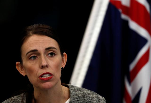 New Zealand's Prime Minister Jacinda Ardern speaks during a news conference in Christchurch, New Zealand March 28, 2019. REUTERS/Edgar Su