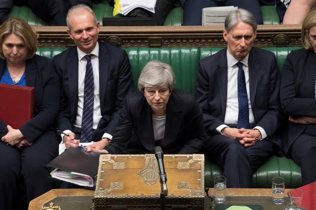 Britain's Prime Minister Theresa May speaks at the House of Commons in London, Britain May 22, 2019. ©UK Parliament/Mark Duffy/Handout via REUTERS