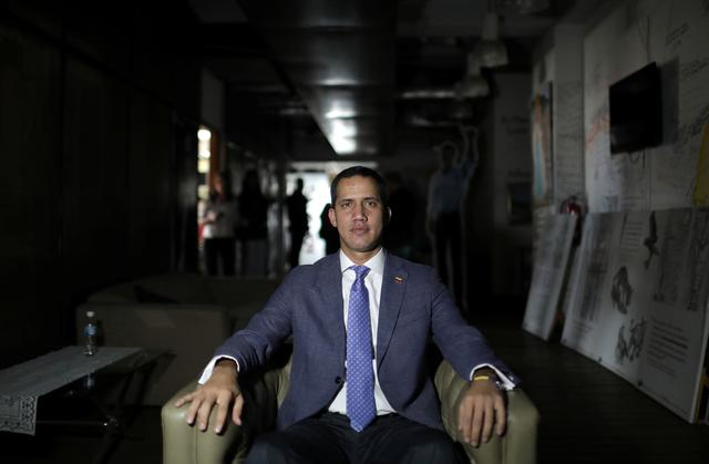 Venezuelan opposition leader Juan Guaido, who many nations have recognized as the country's rightful interim ruler, poses for picture after an interview with Reuters in Caracas, Venezuela, May 22, 2019.  REUTERS/Manaure Quintero