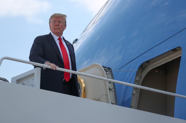 U.S. President Donald Trump boards Air Force One for travel to Colorado from Joint Base Andrews, Maryland, U.S. May 30, 2019. REUTERS/Jonathan Ernst